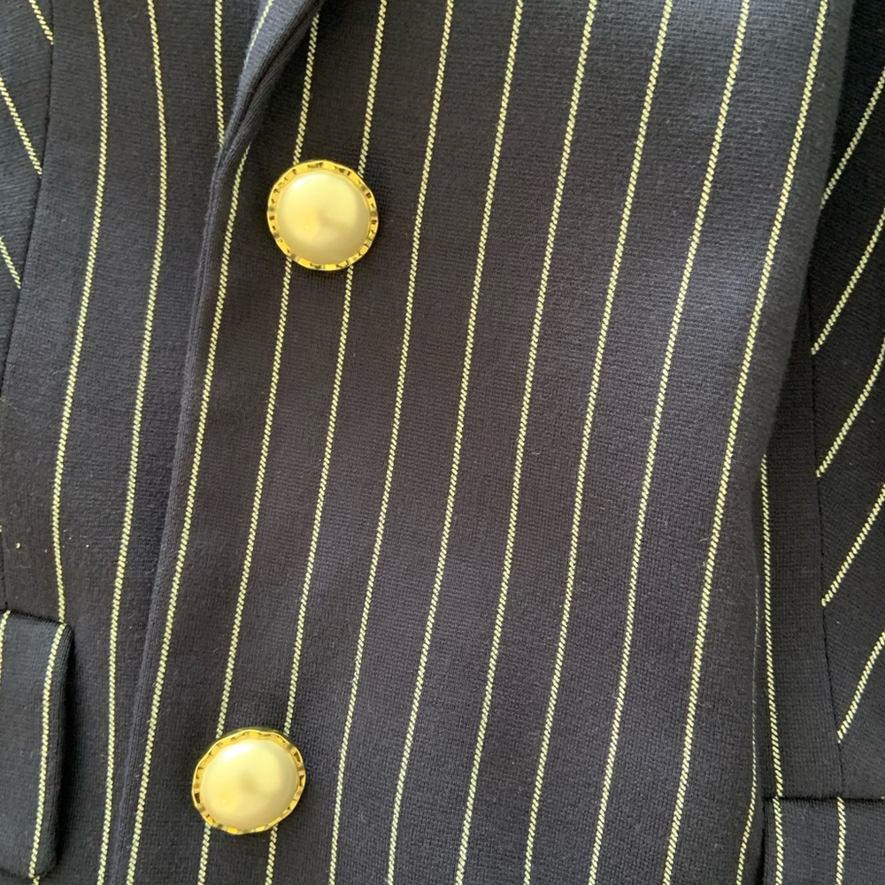 Chico’s striped button up jacket